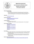 Legislative History: An Act to Improve the Maine Workers' Compensation System (HP1094)(LD 1594) by Maine State Legislature (115th: 1990-1992)