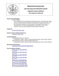 Legislative History: An Act Regarding the Forest Management Plan Requirements (HP1098)(LD 1597) by Maine State Legislature (115th: 1990-1992)