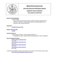 Legislative History:  An Act Concerning Camping Reservations in Baxter State Park (SP604)(LD 1608)