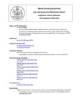 Legislative History: An Act to Reform Maine Motor Vehicle Insurance (SP609)(LD 1613) by Maine State Legislature (115th: 1990-1992)