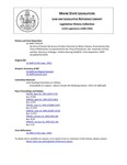 Legislative History:  An Act to Promote the Access of Cable Television to Maine Citizens (HP1124)(LD 1649)