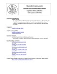 Legislative History: An Act to Facilitate the Purchase of Insurance by Purchasing Groups (HP1140)(LD 1665) by Maine State Legislature (115th: 1990-1992)