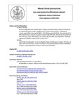 Legislative History:  An Act to Regulate Sales of Malt Liquor in Kegs (HP1142)(LD 1667)