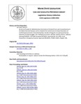 Legislative History: An Act to Provide for Administrative Correction of Certain Errors and Inconsistencies in the Maine Revised Statutes and to Establish the Commission to Study Resolution of Conflicting Enactments (HP1177)(LD 1718) by Maine State Legislature (115th: 1990-1992)