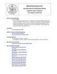 Legislative History: An Act to Require Certain Disclosures in Adoptions and to Provide Additional Protective Services for Children (SP656)(LD 1732) by Maine State Legislature (115th: 1990-1992)