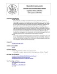 Legislative History: An Act to Reduce the Administrative Cost of State Government by Abolishing the Division of Community Services and the Department of Economic and Community Development and Transferring Their Essential Functions (HP1210)(LD 1768) by Maine State Legislature (115th: 1990-1992)