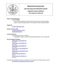 Legislative History: An Act to Discourage Motor Vehicle Theft (SP684)(LD 1812) by Maine State Legislature (115th: 1990-1992)