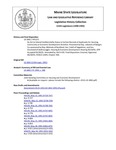 Legislative History: An Act to Extend Confidentiality Status to Certain Records of Applicants for Housing, Community or Economic Development Activities (HP1271)(LD 1842) by Maine State Legislature (115th: 1990-1992)