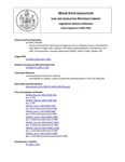 Legislative History: An Act to Extend the Commission to Study the Future of Maine's Courts (HP1280)(LD 1850) by Maine State Legislature (115th: 1990-1992)