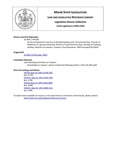 Legislative History: An Act to Expand the User Fee at the Municipality Level (HP1281)(LD 1851) by Maine State Legislature (115th: 1990-1992)