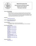 Legislative History:  Resolve, to Establish a Commission to Arrange for the Display of the Flags of Maine's Desert Storm Units in the Hall of Flags of the State House (SP697)(LD 1862)