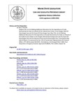 Legislative History:  An Act Making Additional Allocations for the Expenditure of Funds Received by the State as a Result of the Federal Court Order in the Stripper Well Oil Overcharge Case and the Exxon Oil Overcharge Case (HP1295)(LD 1872)