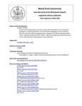 Legislative History:  An Act to Amend the Maine Consumer Credit Code (SP708)(LD 1884)