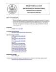 Legislative History: Resolve, to Establish a Commission to Investigate Census Data Irregularities (HP1310)(LD 1892) by Maine State Legislature (115th: 1990-1992)