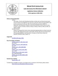 Legislative History: Resolve, for Laying of the County Taxes and Authorizing Expenditures of Knox County for the Year 1991 (HP1337)(LD 1930) by Maine State Legislature (115th: 1990-1992)