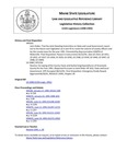 Legislative History: Resolve, for Laying of the County Taxes and Authorizing Expenditures of Aroostook County for the Year 1991 (HP1356)(LD 1948) by Maine State Legislature (115th: 1990-1992)