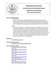 Legislative History: An Act to Fund a Collective Bargaining Agreement (HP1374)(LD 1959) by Maine State Legislature (115th: 1990-1992)