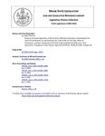 Legislative History:  Resolve, to Ensure Operation of the Veterans' Memorial Cemetery (SP775)(LD 1969)