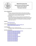 Legislative History: An Act to Make Changes in the Workers' Compensation System (HP1397)(LD 1981) by Maine State Legislature (115th: 1990-1992)