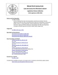 Legislative History: An Act to Exempt from Sales Tax Snowmobiles and All-terrain Vehicles That Are Registered Outside the State (HP1406)(LD 1988) by Maine State Legislature (115th: 1990-1992)