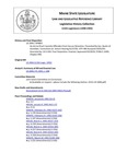 Legislative History: An Act to Divert Juvenile Offenders from Secure Detention (SP805)(LD 2004) by Maine State Legislature (115th: 1990-1992)