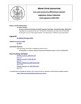 Legislative History: An Act to Ensure Continuity of Health Insurance Coverage (HP1422)(LD 2034) by Maine State Legislature (115th: 1990-1992)