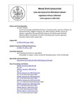 Legislative History: An Act to Encourage Lawful Rental Practices (HP1423)(LD 2035) by Maine State Legislature (115th: 1990-1992)