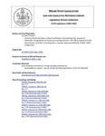 Legislative History: An Act to Clarify the Status of Wood Yard Debris (HP1427)(LD 2039) by Maine State Legislature (115th: 1990-1992)