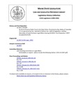 Legislative History: An Act to Preserve Public Trust in the State Police (HP1445)(LD 2057) by Maine State Legislature (115th: 1990-1992)