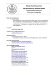 Legislative History:  An Act to Revise the Charter of the Boothbay Harbor Sewer District (HP1479)(LD 2091)