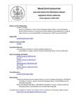 Legislative History: An Act to Implement a Toxic Control Strategy for Maine Waters (HP1485)(LD 2097) by Maine State Legislature (115th: 1990-1992)