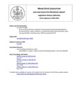 Legislative History: An Act to Make Revisions in Workers' Compensation Employment Rehabilitation (HP1488)(LD 2100) by Maine State Legislature (115th: 1990-1992)