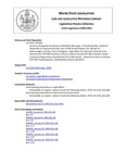 Legislative History: An Act to Reorganize the Bureau of Alcoholic Beverages (HP1503)(LD 2116) by Maine State Legislature (115th: 1990-1992)