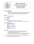 Legislative History: Resolve, to Rename Certain Bodies of Water Located within the State (HP1506)(LD 2120) by Maine State Legislature (115th: 1990-1992)