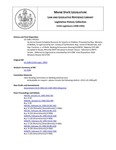 Legislative History: An Act to Ensure Complete Recovery for Injuries to Children (HP1551)(LD 2189) by Maine State Legislature (115th: 1990-1992)