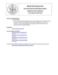 Legislative History:  An Act to Create the Maine Budget and Economic Stabilization Fund (HP1564)(LD 2202)