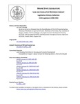 Legislative History: An Act to Correct an Omission from the Recodification of Title 30 (HP1568)(LD 2210) by Maine State Legislature (115th: 1990-1992)