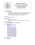 Legislative History: An Act to Exempt Certain Municipalities from Interest Imposed by the State (HP1581)(LD 2231) by Maine State Legislature (115th: 1990-1992)