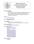 Legislative History: An Act to Implement a Comprehensive Ambient Toxics Monitoring Program (SP876)(LD 2237) by Maine State Legislature (115th: 1990-1992)