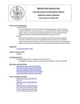 Legislative History: An Act to Strengthen the Public Disclosure of Lobbying Activities (HP1591)(LD 2245) by Maine State Legislature (115th: 1990-1992)