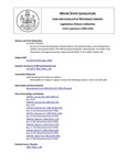 Legislative History:  An Act to Create the Waterboro Water District (HP1593)(LD 2247)