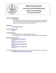 Legislative History: An Act to Improve the Administration of Municipal Landfill Closure and Remediation Plans (HP1595)(LD 2249) by Maine State Legislature (115th: 1990-1992)