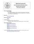 Legislative History: An Act Regarding Dragging for Scallops in the Swan's Island Cable Area (SP886)(LD 2271) by Maine State Legislature (115th: 1990-1992)