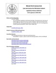 Legislative History: An Act Relating to Legislative Confirmation Hearings (SP894)(LD 2299) by Maine State Legislature (115th: 1990-1992)