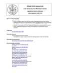 Legislative History: An Act to Impose a Sales Tax on All Items Sold at Flea Markets Except Those Sold by Nonprofit Organizations (HP1651)(LD 2314) by Maine State Legislature (115th: 1990-1992)