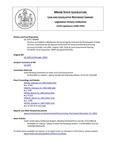 Legislative History:  Resolve, to Establish a Mechanism for Assessing the Potential for Privatization of State Services (SP909)(LD 2329)