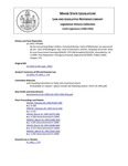 Legislative History:  An Act Concerning Water Utilities (HP1683)(LD 2363)
