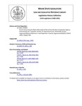 Legislative History:  An Act Concerning the Maine Municipal and Rural Electrification Cooperative Agency (SP969)(LD 2449)
