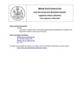 Legislative History: Joint Order on Adjournment (HP1390) by Maine State Legislature (115th: 1990-1992)