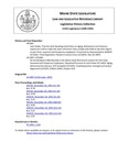 Legislative History: Joint Order, That the Joint Standing Committee on Aging, Retirement and Veterans report out a bill to make the state retirement laws comply with federal law with regard to part-time, seasonal and temporary employees (HP1403) by Maine State Legislature (115th: 1990-1992)